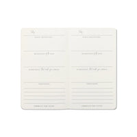 Lot de 3 agendas flexibles simples non datés - Bien-être (Réflexions, Objectifs, Gratitude)